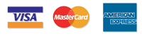 Master Card, Visa, American Express