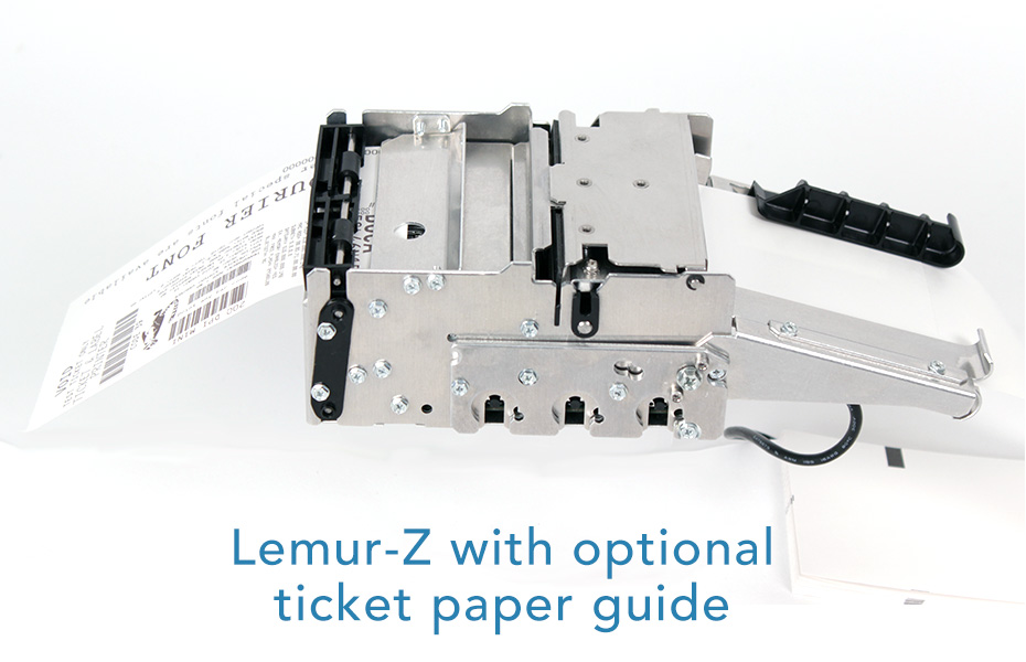 Lemur-Z with optional ticket paper guide